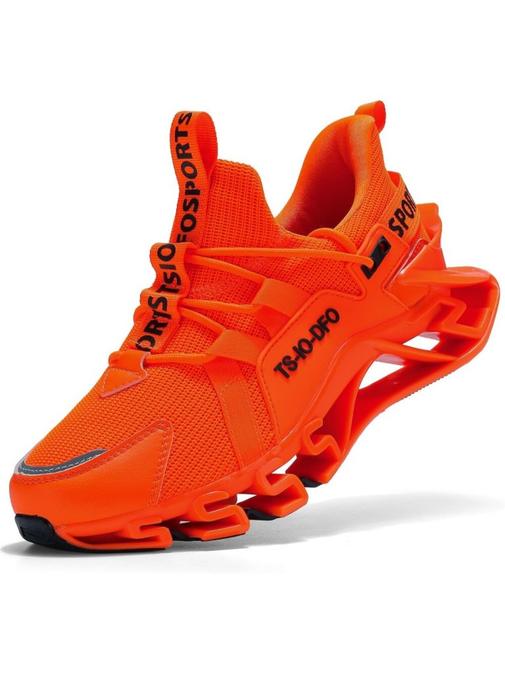 Women's Orange Comfortable Athletic Running Non-Slip Fashion Walking Sneakers